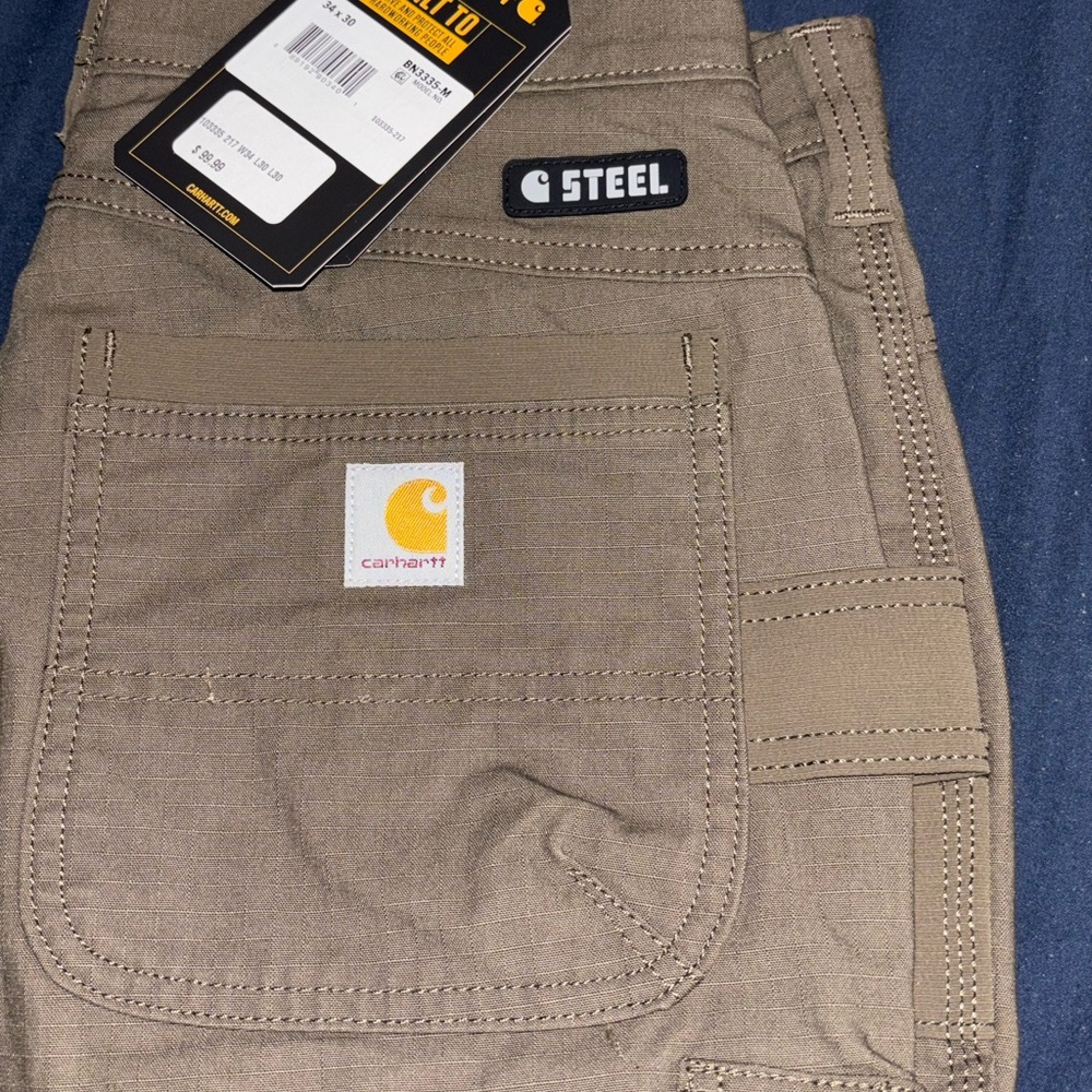 Carhartt Work Pants in Tan